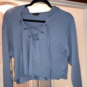 Express lace up hoodie
